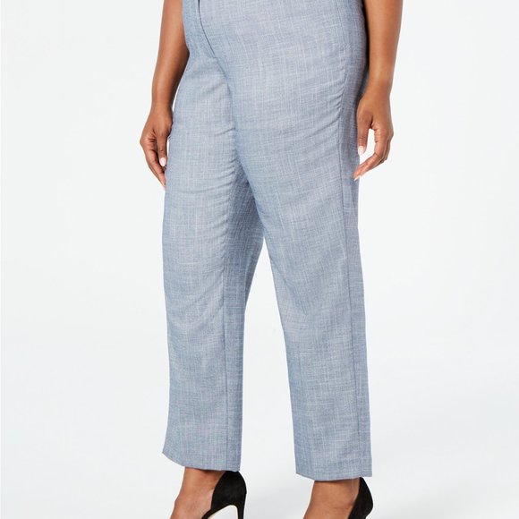 Plus Size Straight-Leg Pants - Picture 2 of 5